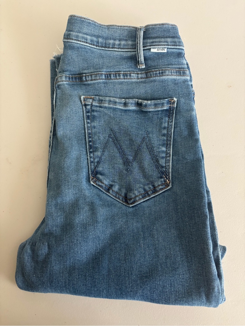 MOTHER The Hustler Ankle Fray Jean Size 31